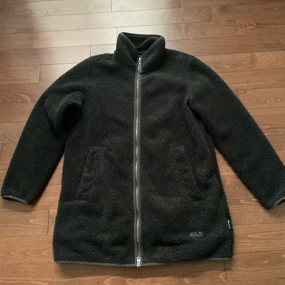 Jack Wolfskin Black/Grey Sherpa Zip Fleece